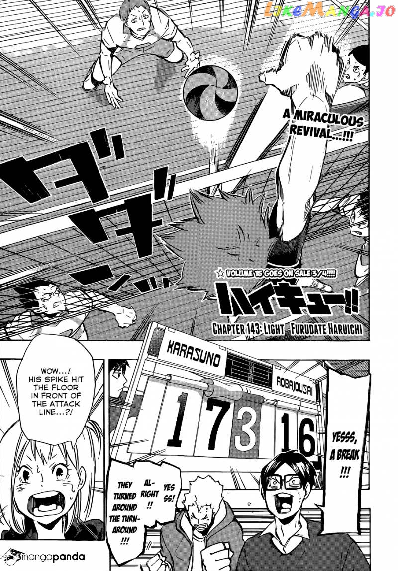 Haikyuu!!, Chapter 143 image 02
